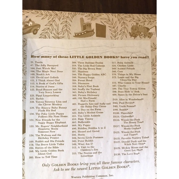 Disney Little Golden Books Lot Of 4 Mickey Mouse Pinocchio - Picture 8 of 9